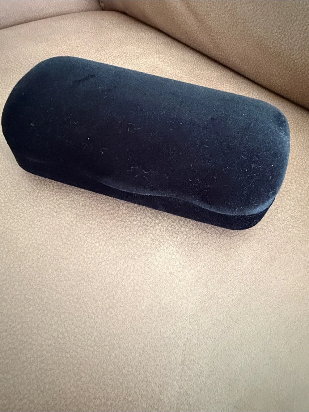Gucci Black Eyewear Case with Light Blue Interior and Soft Pouch